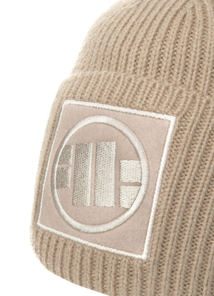 Wintermütze Logo - Sand