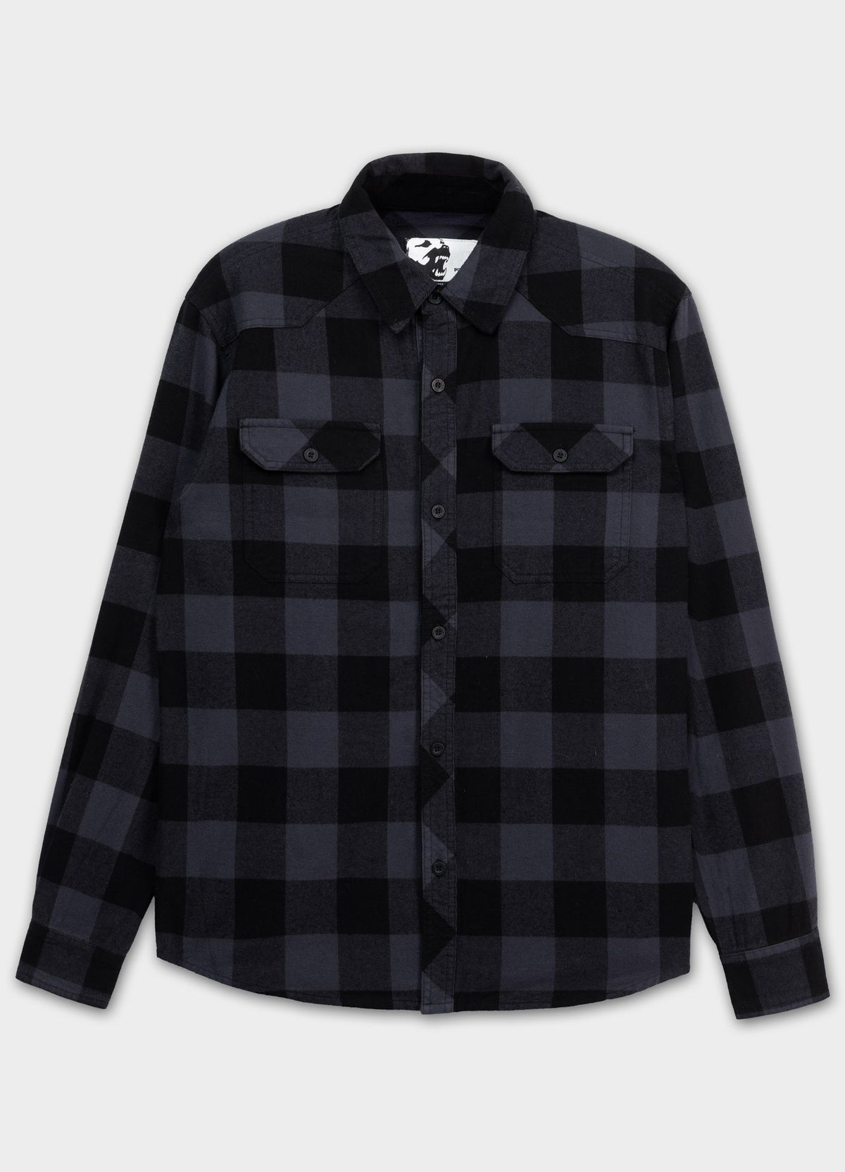 Flanellhemd Mitchell - Schwarz/Grau