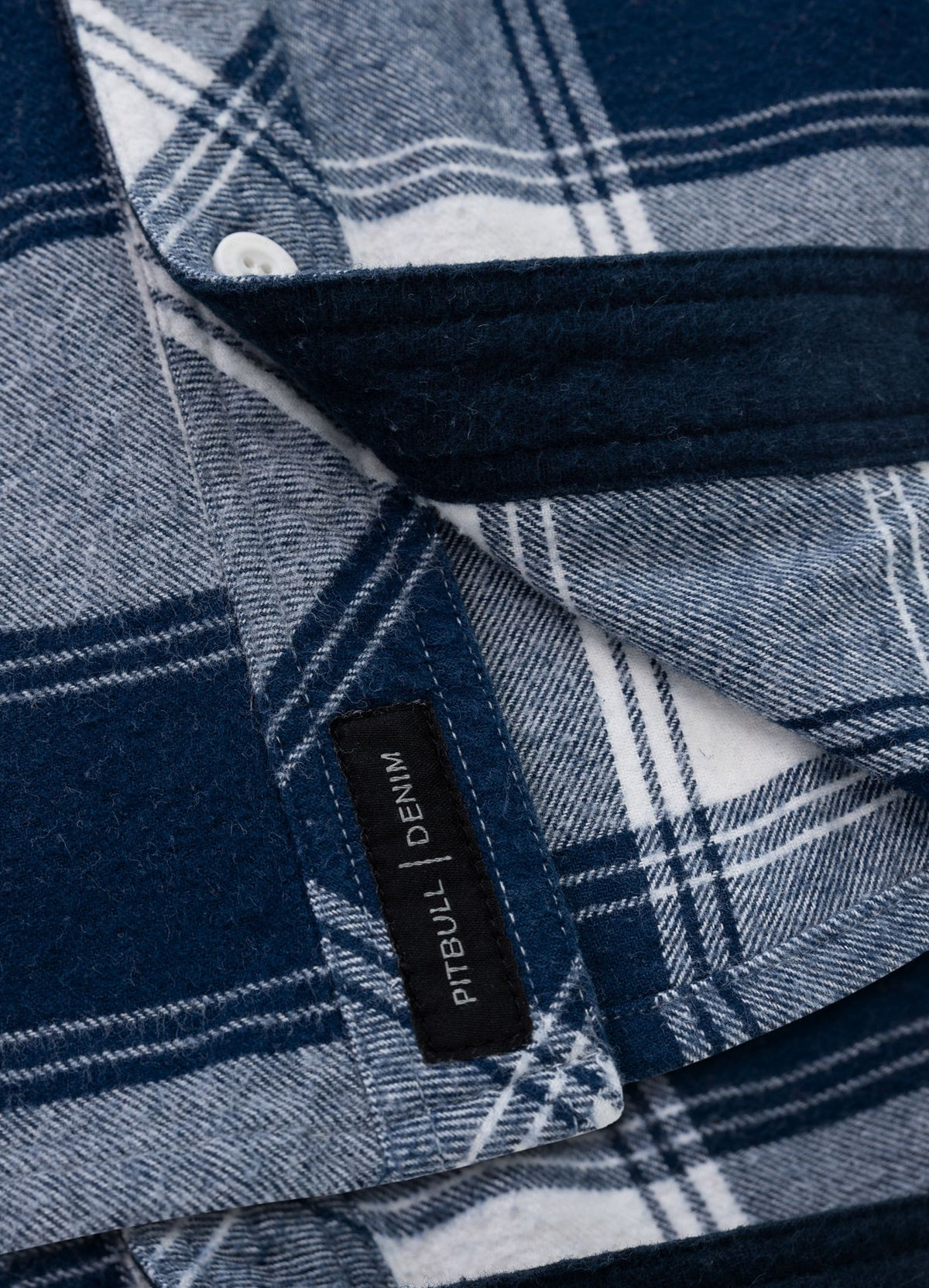 Flanellhemd Mitchell - Dunkelblau/Weiß