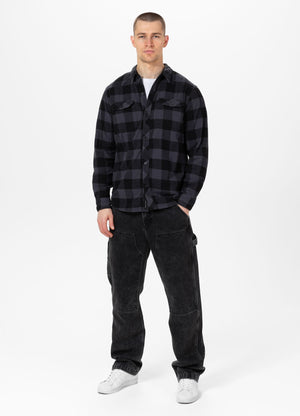 Flanellhemd Mitchell - Schwarz/Grau