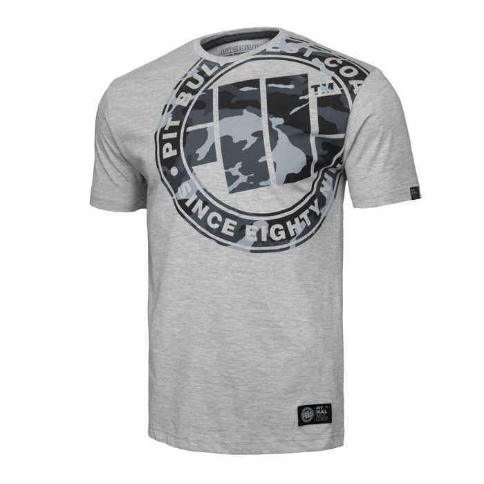 T-Shirt ganz in Schwarz mit Camouflage-Muster