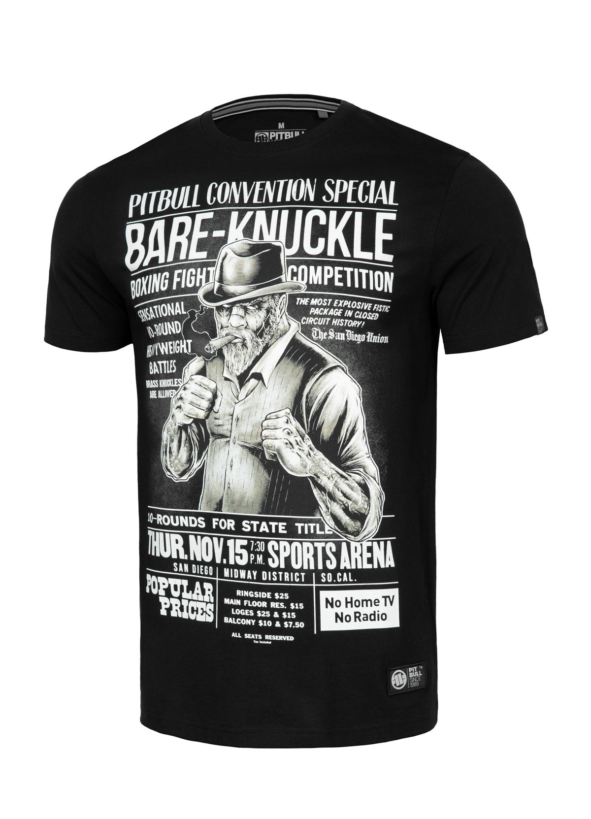 BARE KNUCKLE Schwarzes T-Shirt