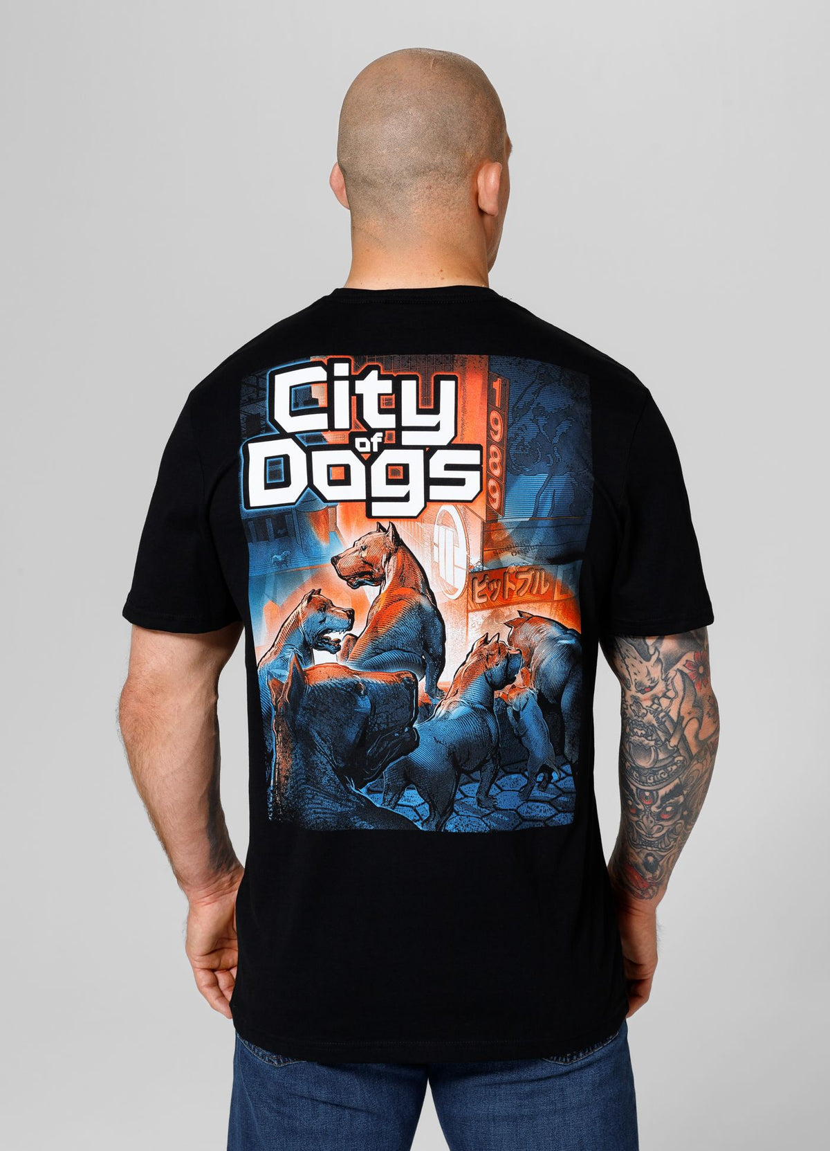 T-Shirt City of Dogs 24 - Schwarz