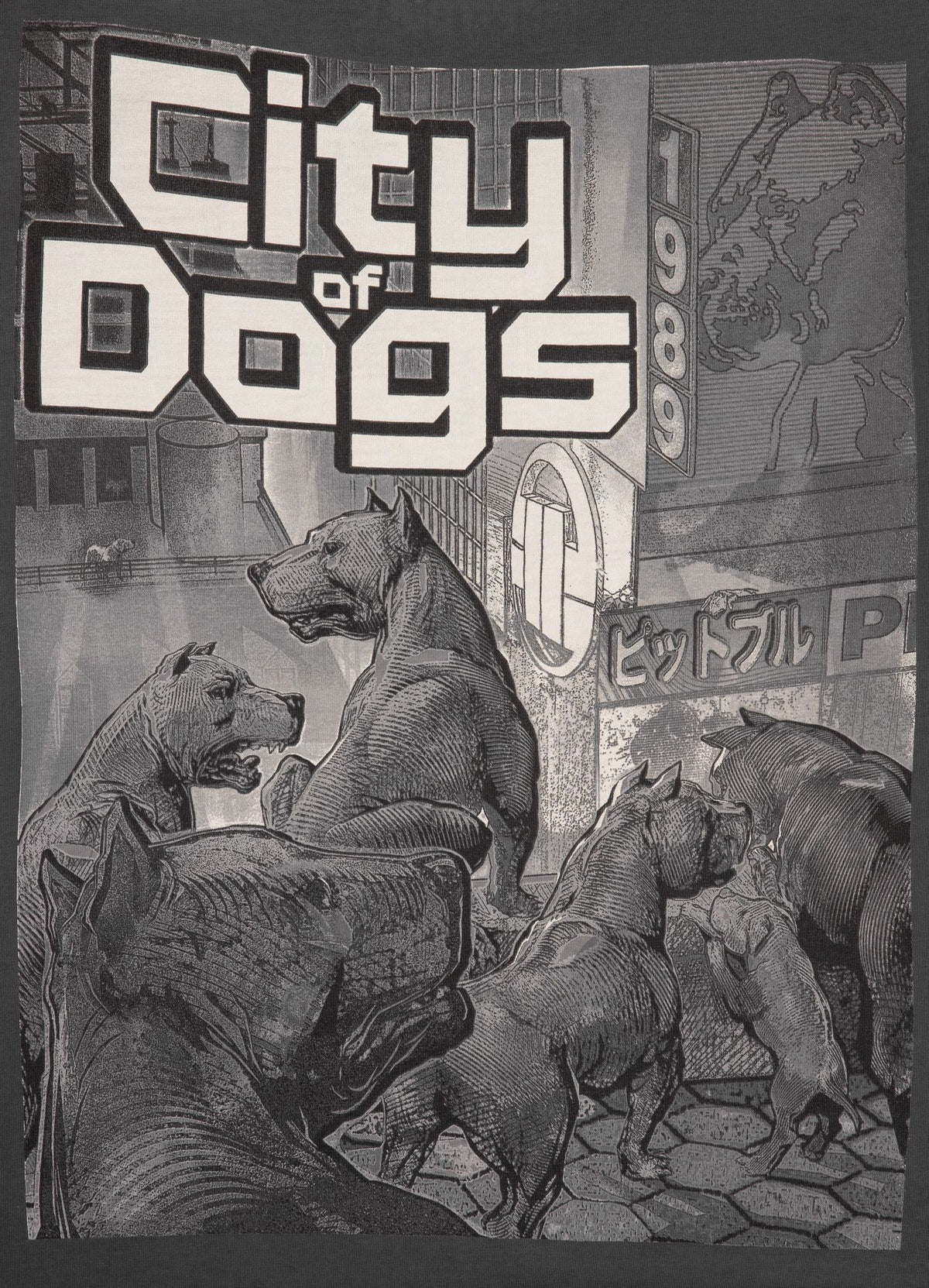 T-Shirt City of Dogs - Graphit