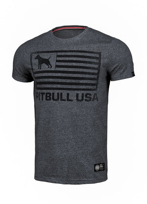 T-Shirt PITBULL USA Mittelgewicht 190 Custom Fit Schwarz MLG