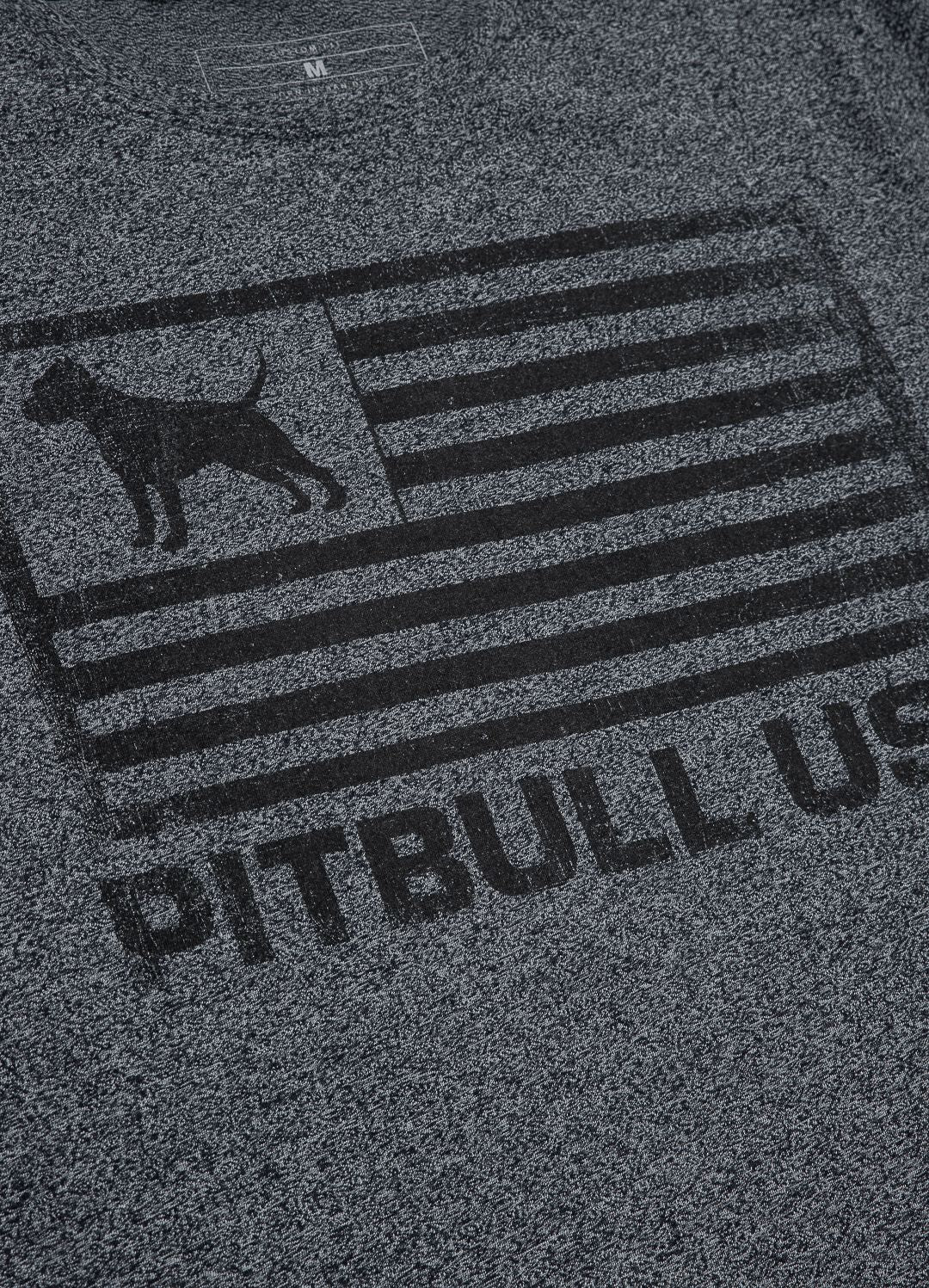 T-Shirt PITBULL USA Mittelgewicht 190 Custom Fit Schwarz MLG