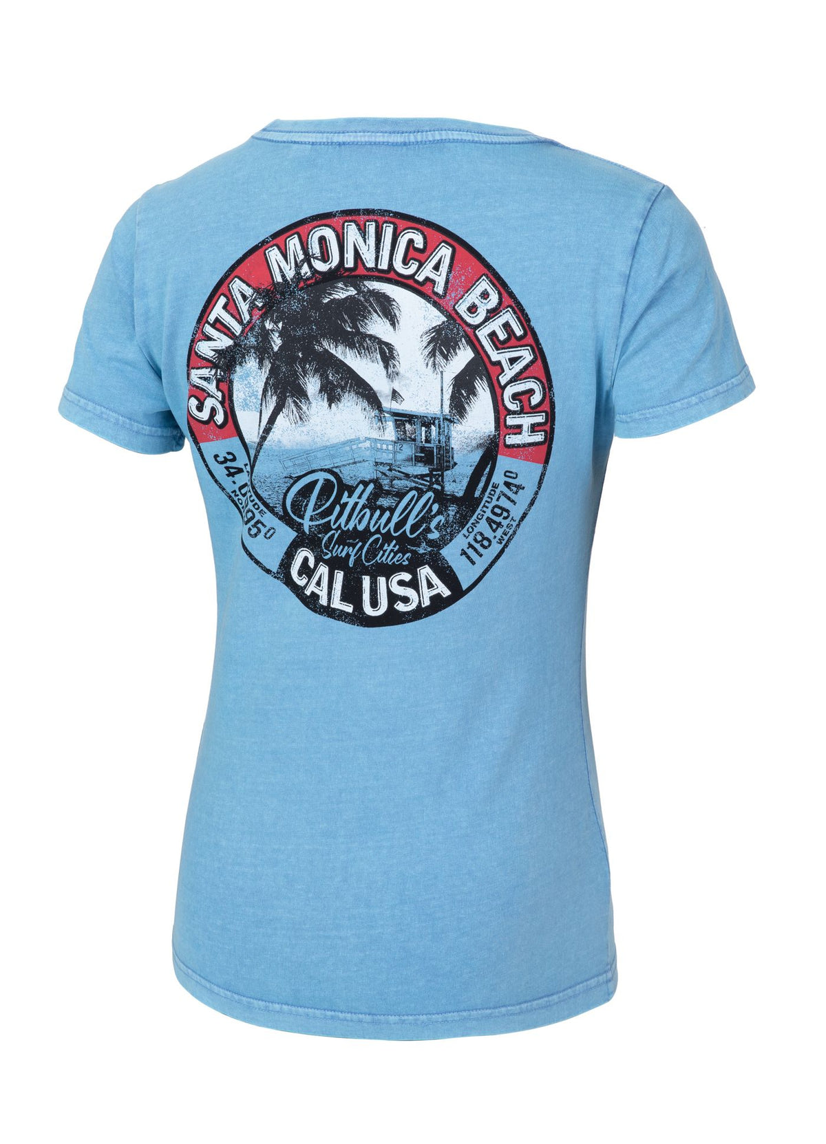 Frauen T-Shirt Oceanside - Blau