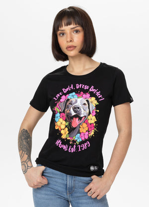 Frauen T-Shirt Happy-Pit - Schwarz