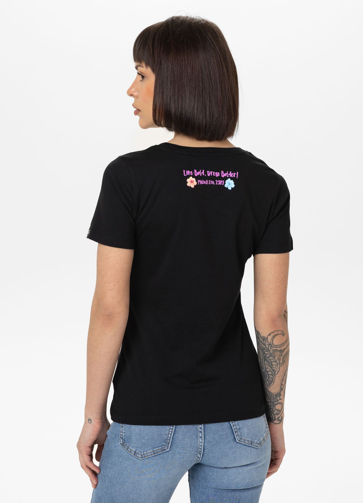 Frauen T-Shirt Happy-Pit - Schwarz