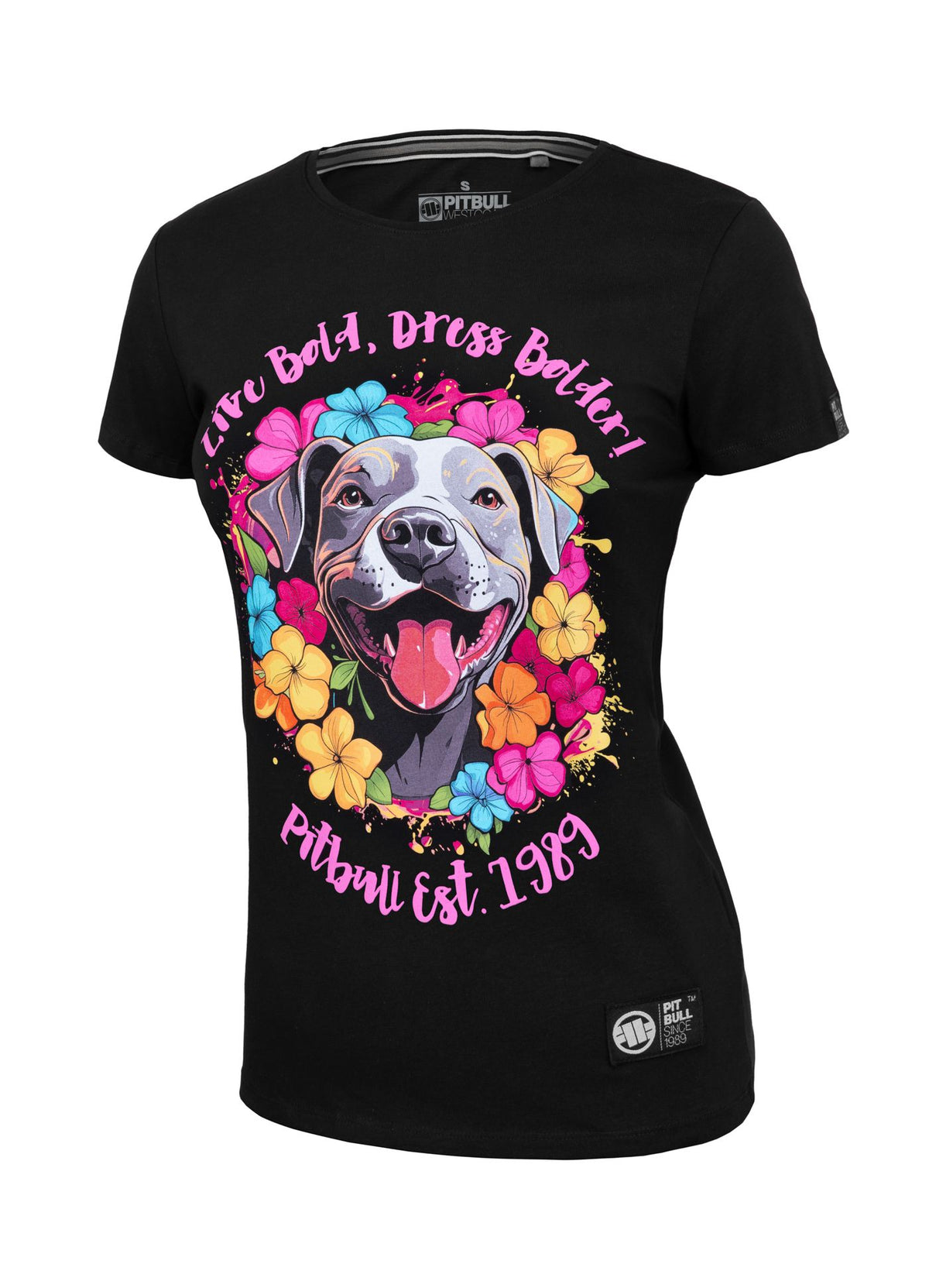 Frauen T-Shirt Happy-Pit - Schwarz