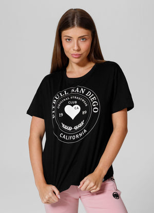 Frauen T-Shirt Heartie Oversize - Schwarz