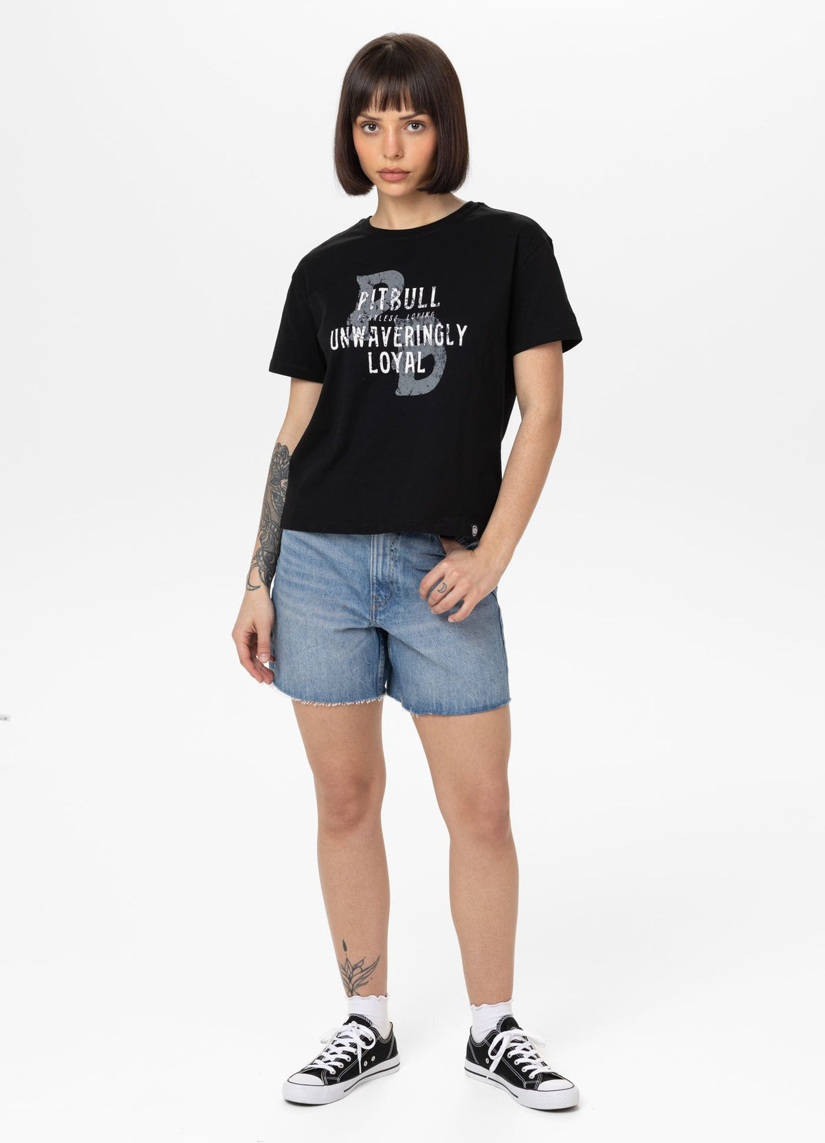 Women's T-Shirt Oversize LOYAL - Black