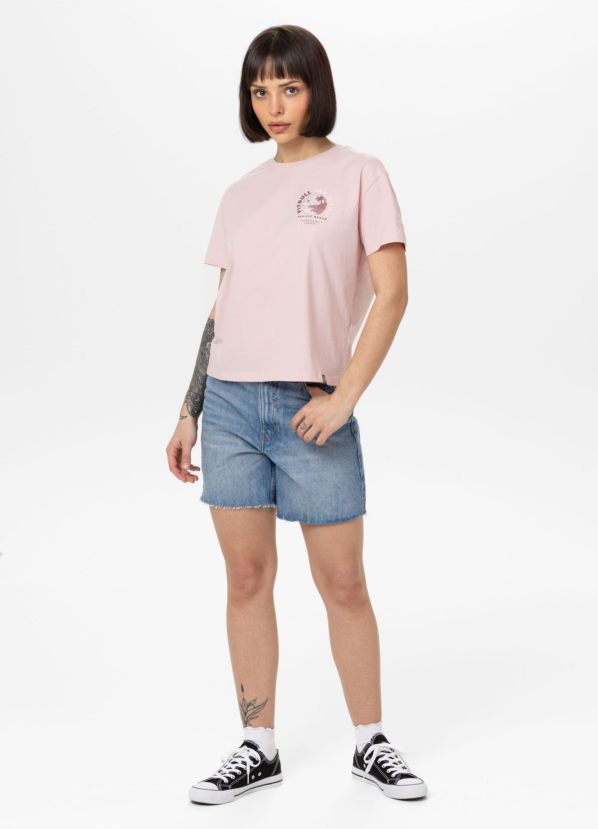 Women's T-Shirt Oversize PLANET SURF - Pink