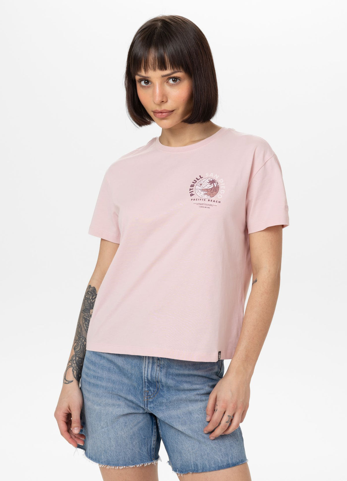 Women's T-Shirt Oversize PLANET SURF - Pink