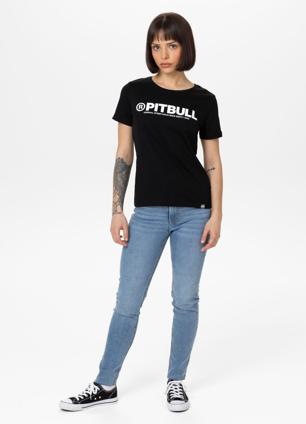 Frauen T-Shirt Pitbull R - Schwarz