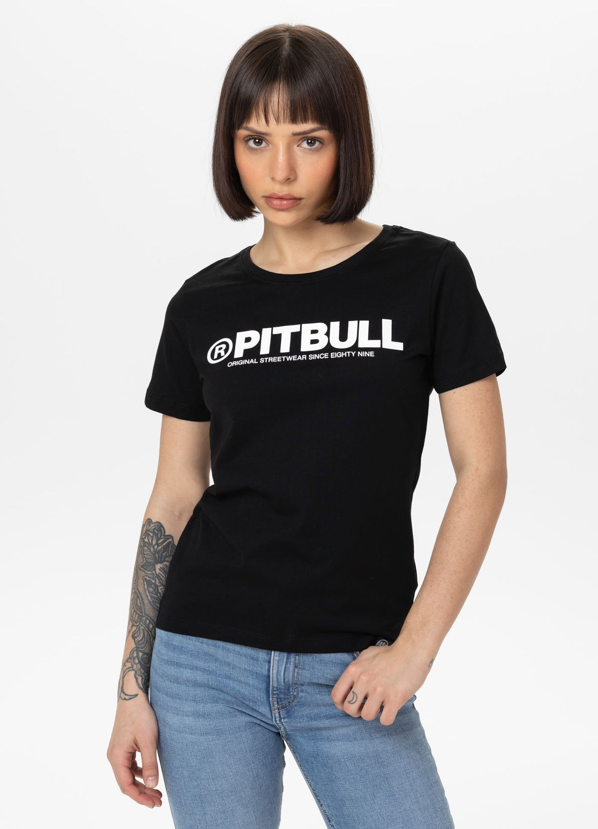 Frauen T-Shirt Pitbull R - Schwarz