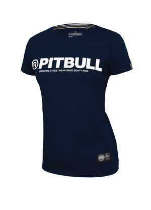 Frauen T-Shirt Pitbull R- Dunkelblau