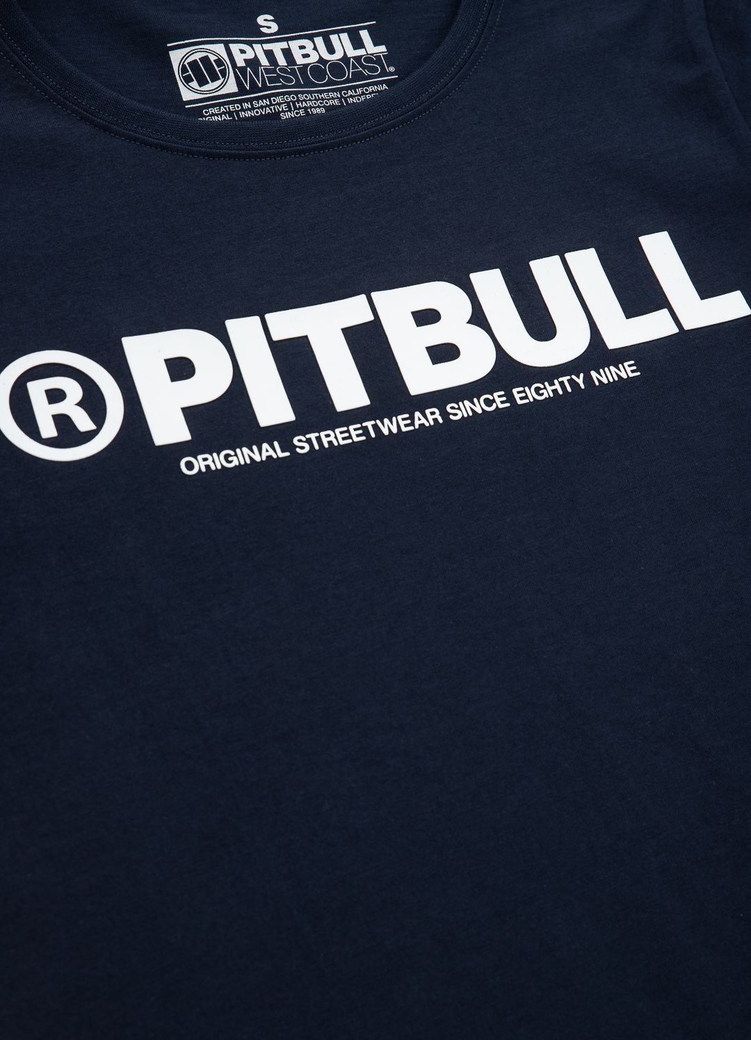 Frauen T-Shirt Pitbull R- Dunkelblau