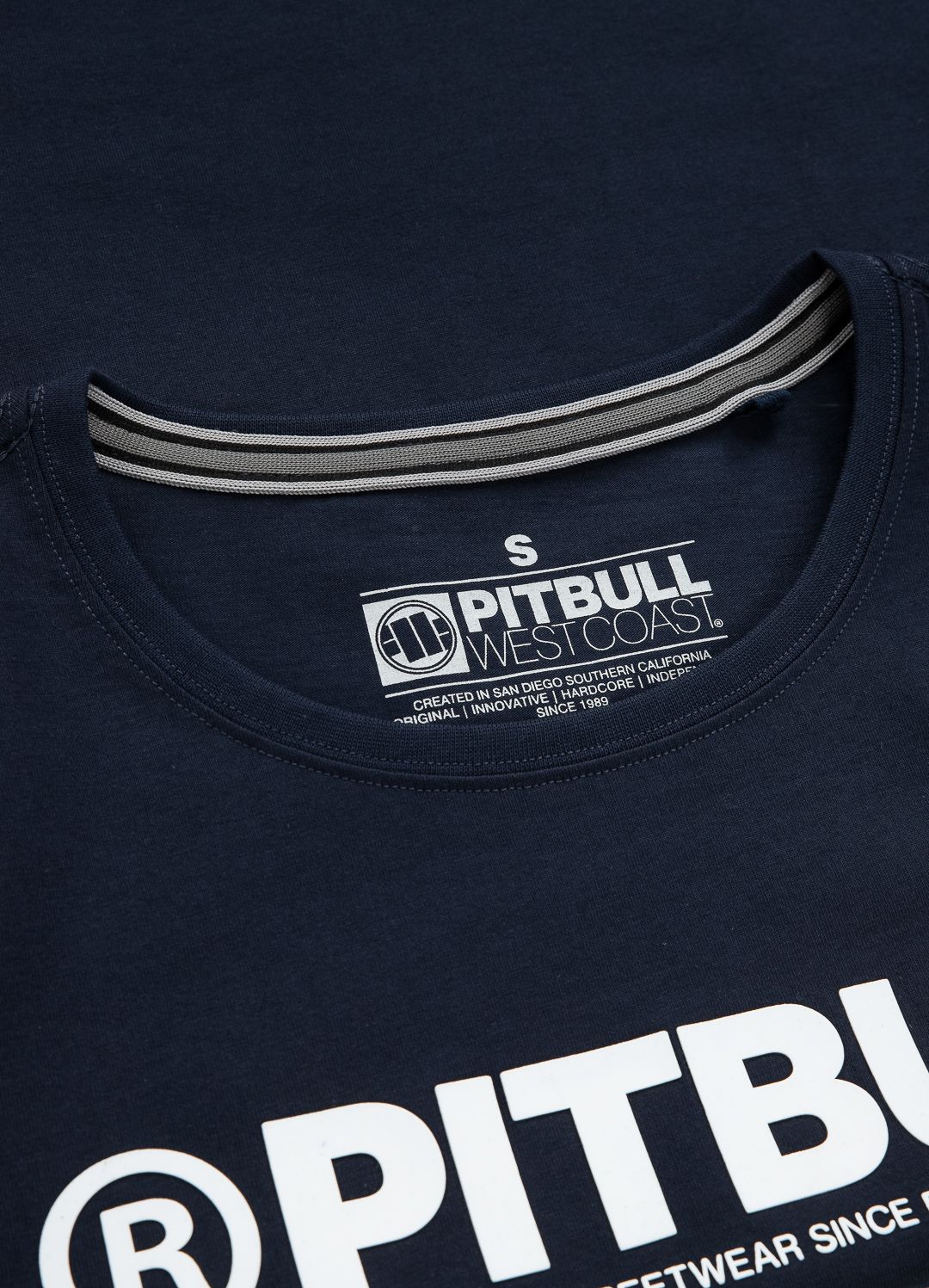 Frauen T-Shirt Pitbull R- Dunkelblau