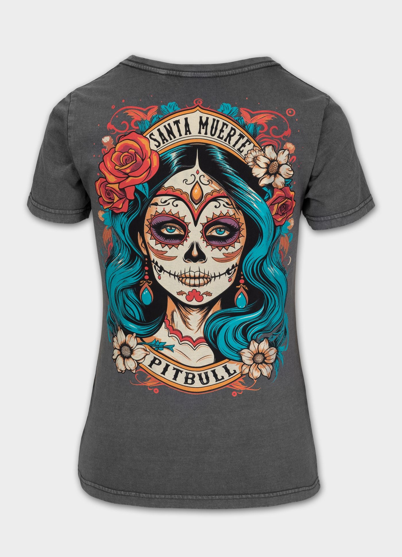 Damen T-Shirt SANTA MUERTE 25 - Graphit