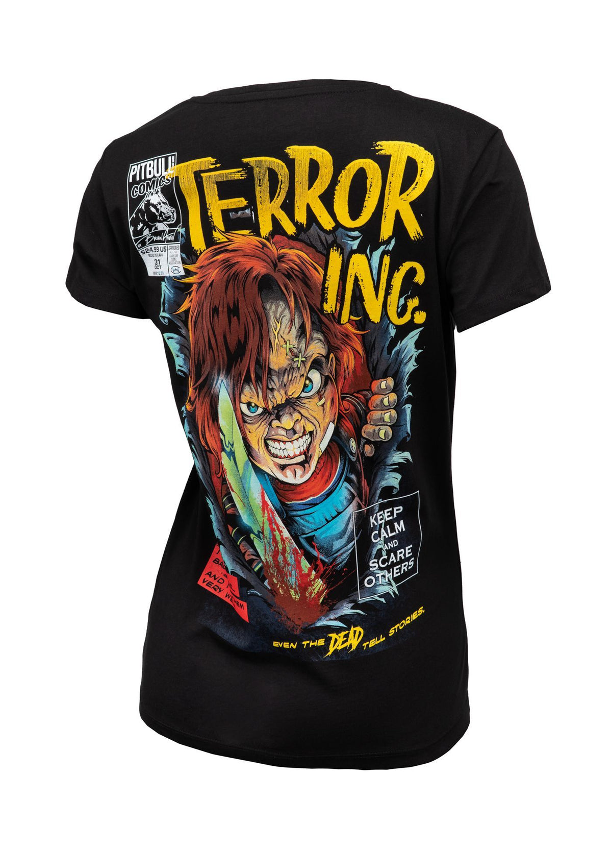 Damen T-Shirt SCARE Schwarz