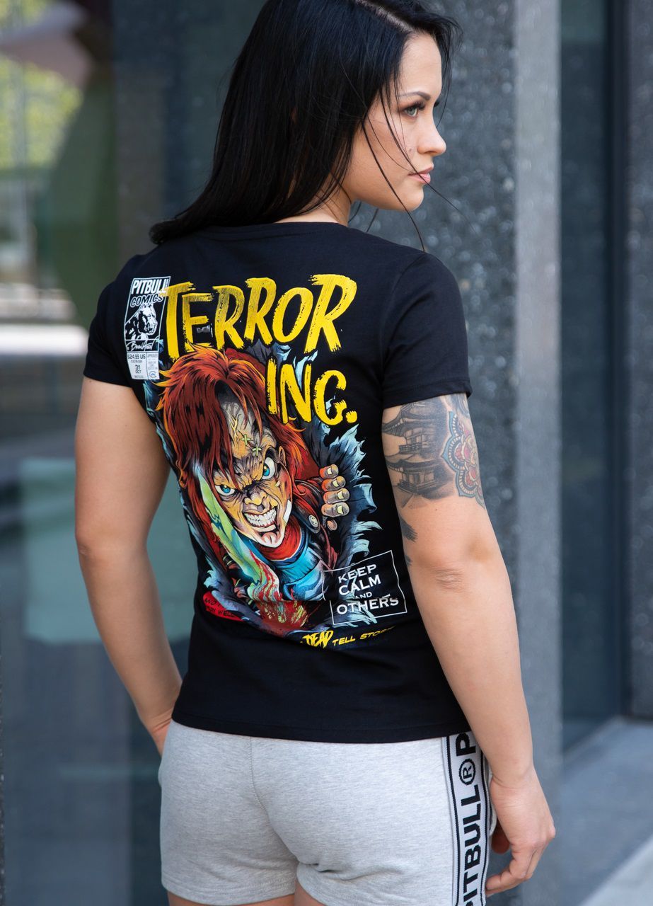 Damen T-Shirt SCARE Schwarz
