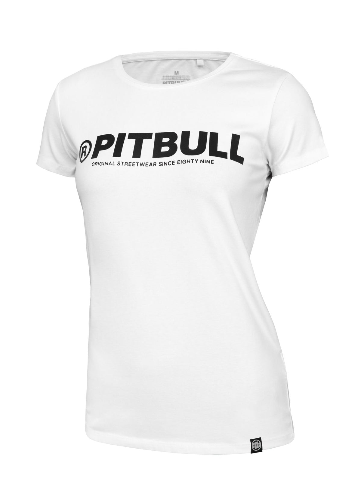 Damen T-Shirt Slim Fit Pitbull R - Weiß