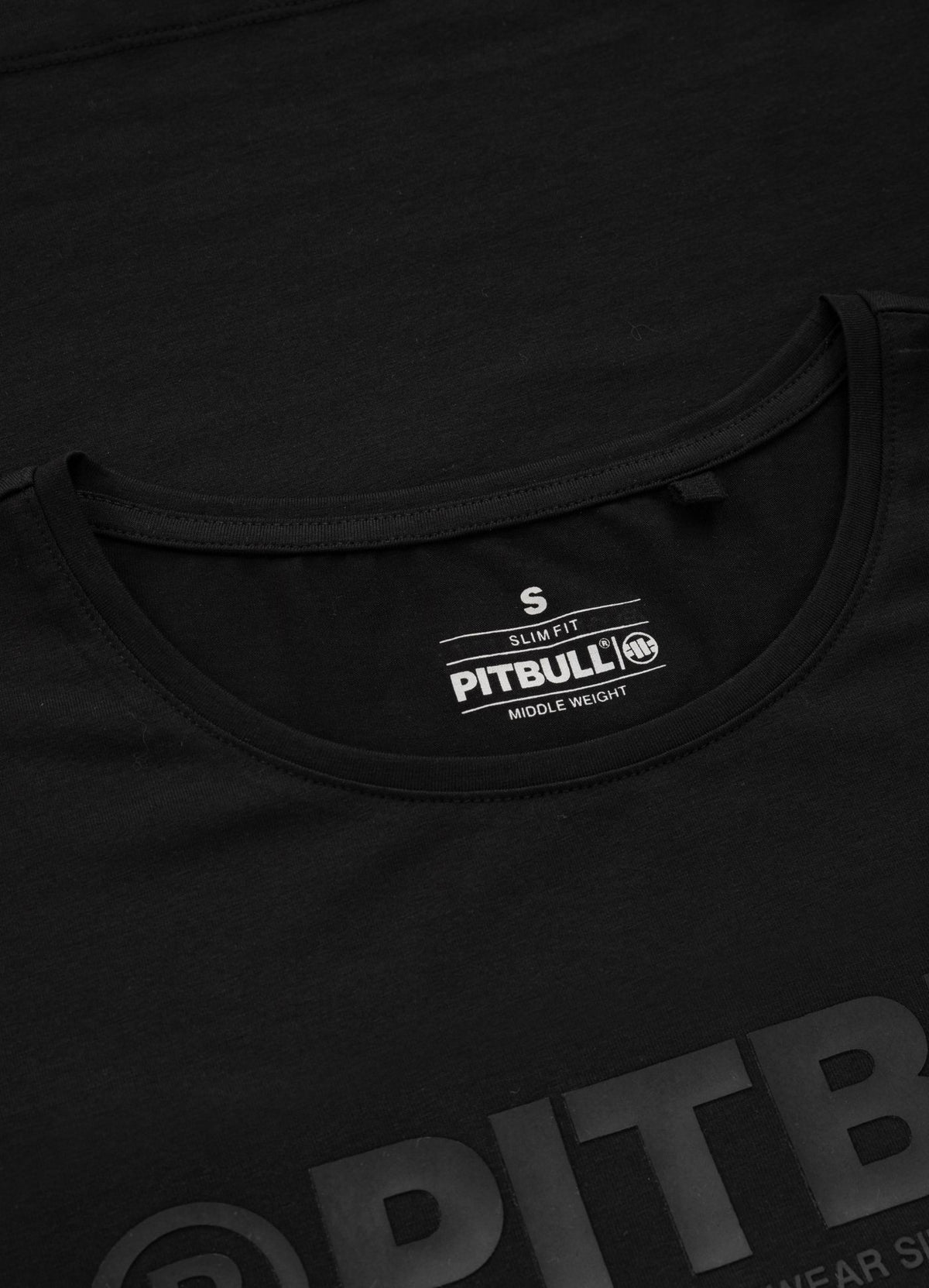 PITBULL R 190 Slim Fit Schwarzes T-Shirt