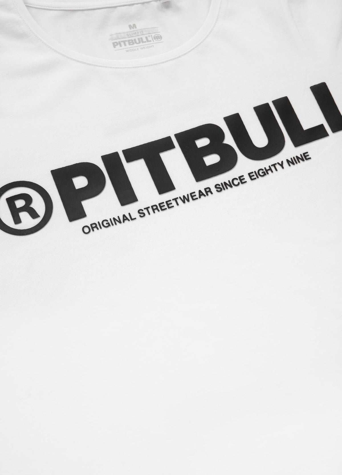 Damen T-Shirt Slim Fit Pitbull R - Weiß
