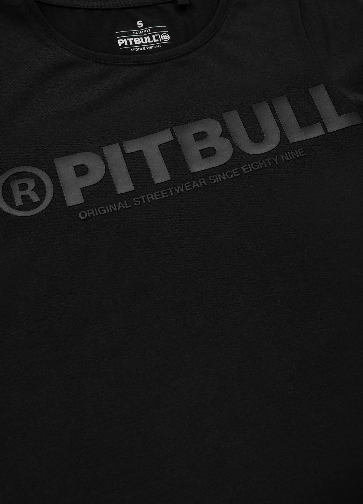 PITBULL R 190 Slim Fit Schwarzes T-Shirt