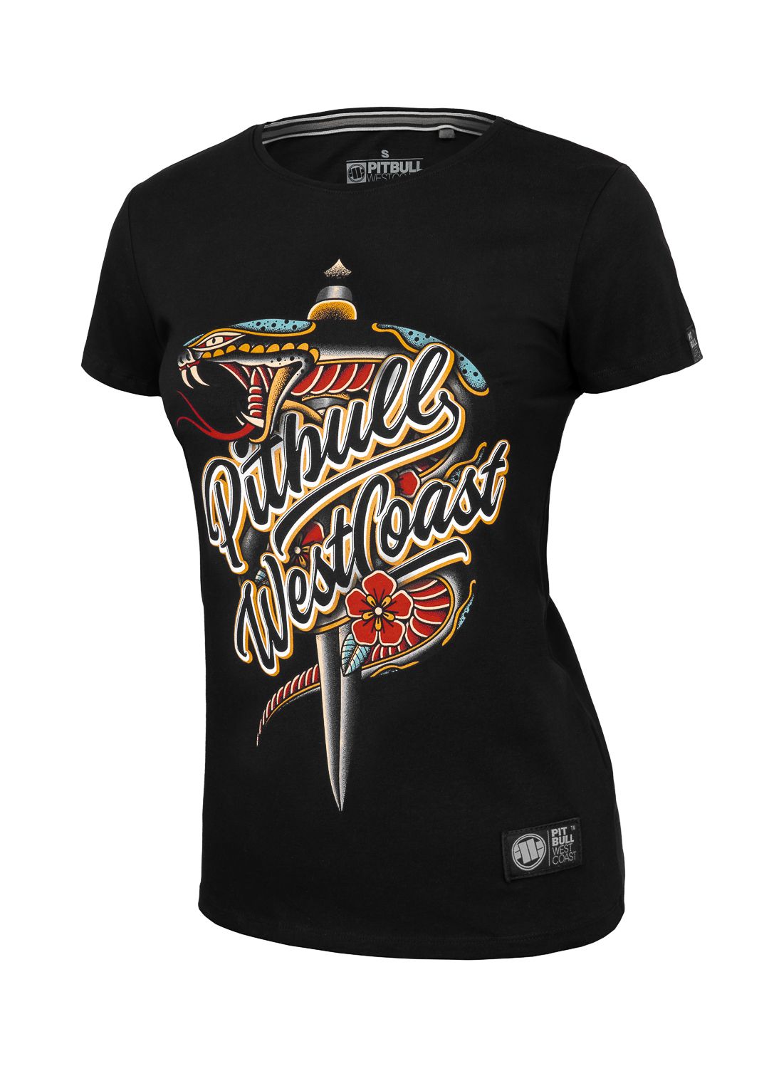 Damen T-Shirt Schlange