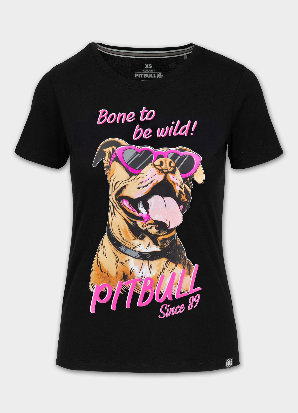 Women's T-Shirt SUNGLASSES DOG - Black