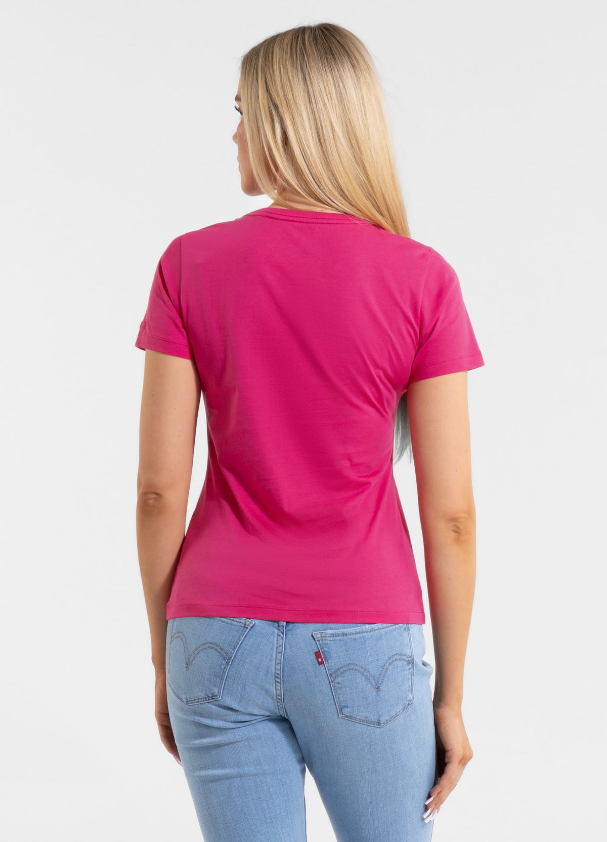 Damen T-Shirt SONNENBRILLE HUND - Himbeere
