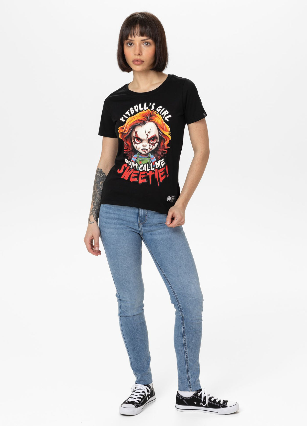 Frauen T-Shirt Sweetie-Chu - Schwarz