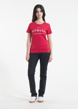 Women's T-Shirt USA CAL - Red