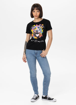 Frauen T-Shirt Watercolor - Schwarz