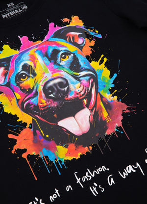 Frauen T-Shirt Watercolor - Schwarz
