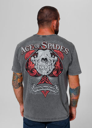 T-Shirt Denim Washed Ace of Spades II - Graphit