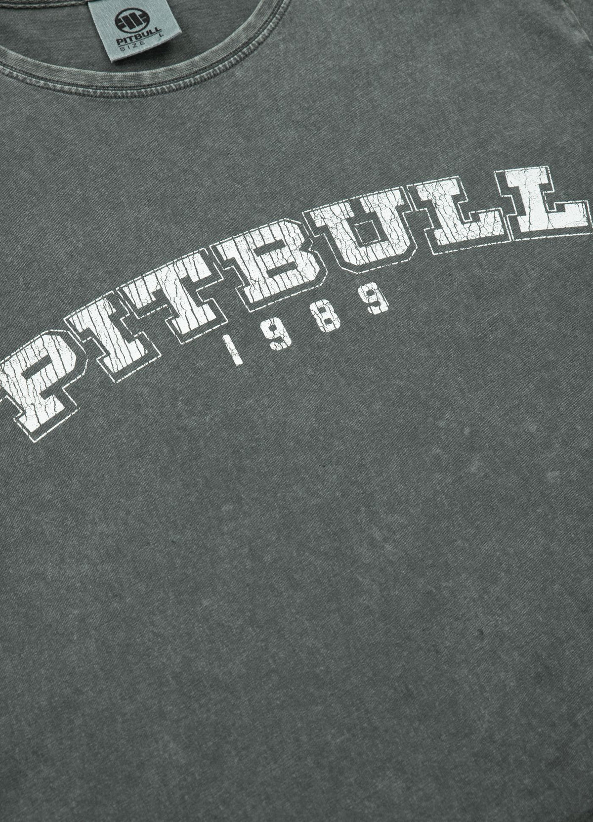 T-Shirt Denim Washed Born In 1989 - Graphit