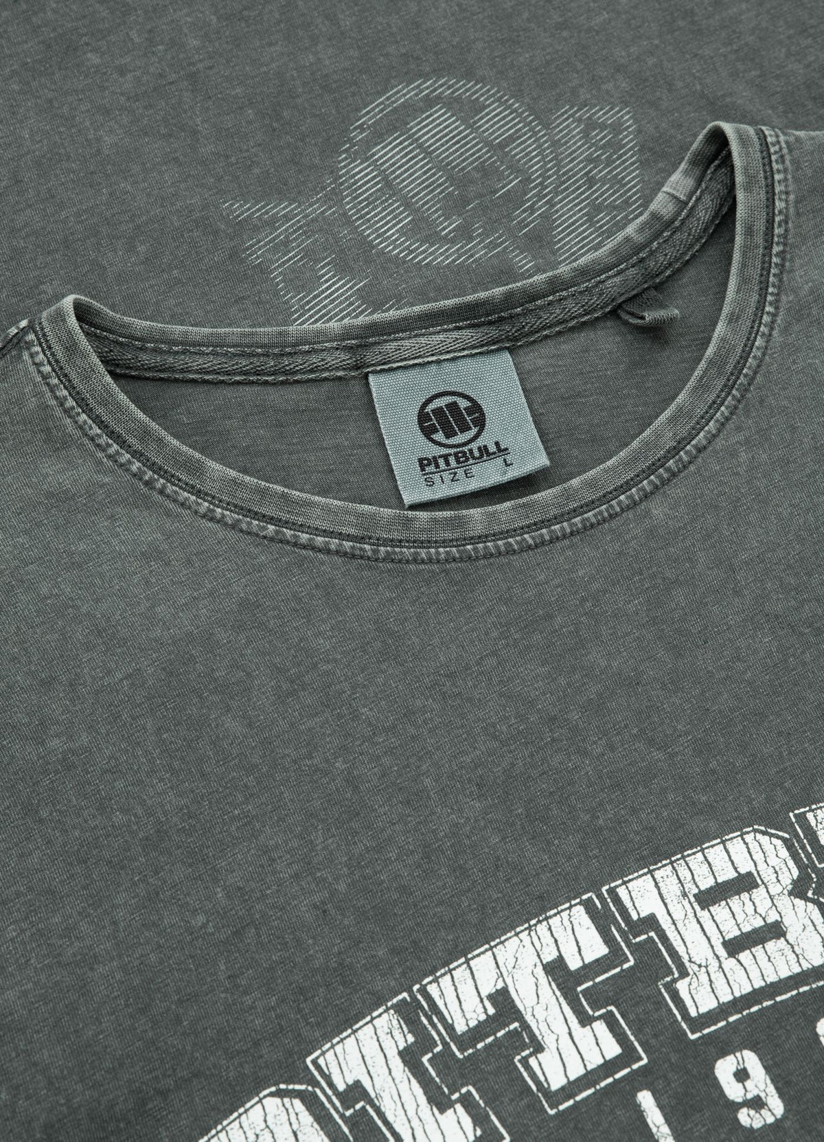 T-Shirt Denim Washed Born In 1989 - Graphit
