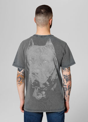 T-Shirt Denim Washed Born In 1989 - Graphit