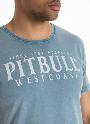 T-Shirt Mittelgewicht PITBULL FOREVER Hellblau