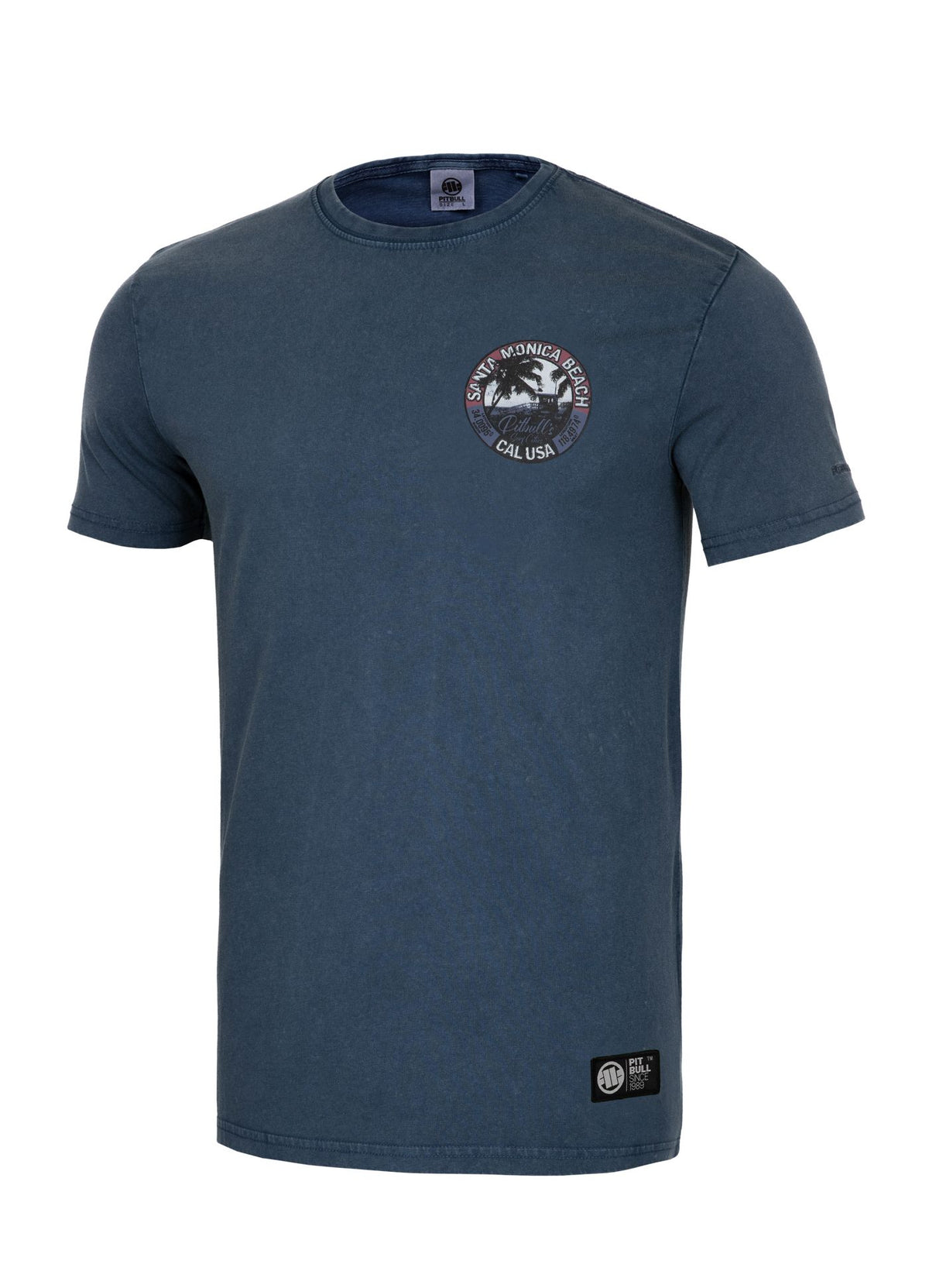 T-Shirt Denim Washed Oceanside - Marineblau