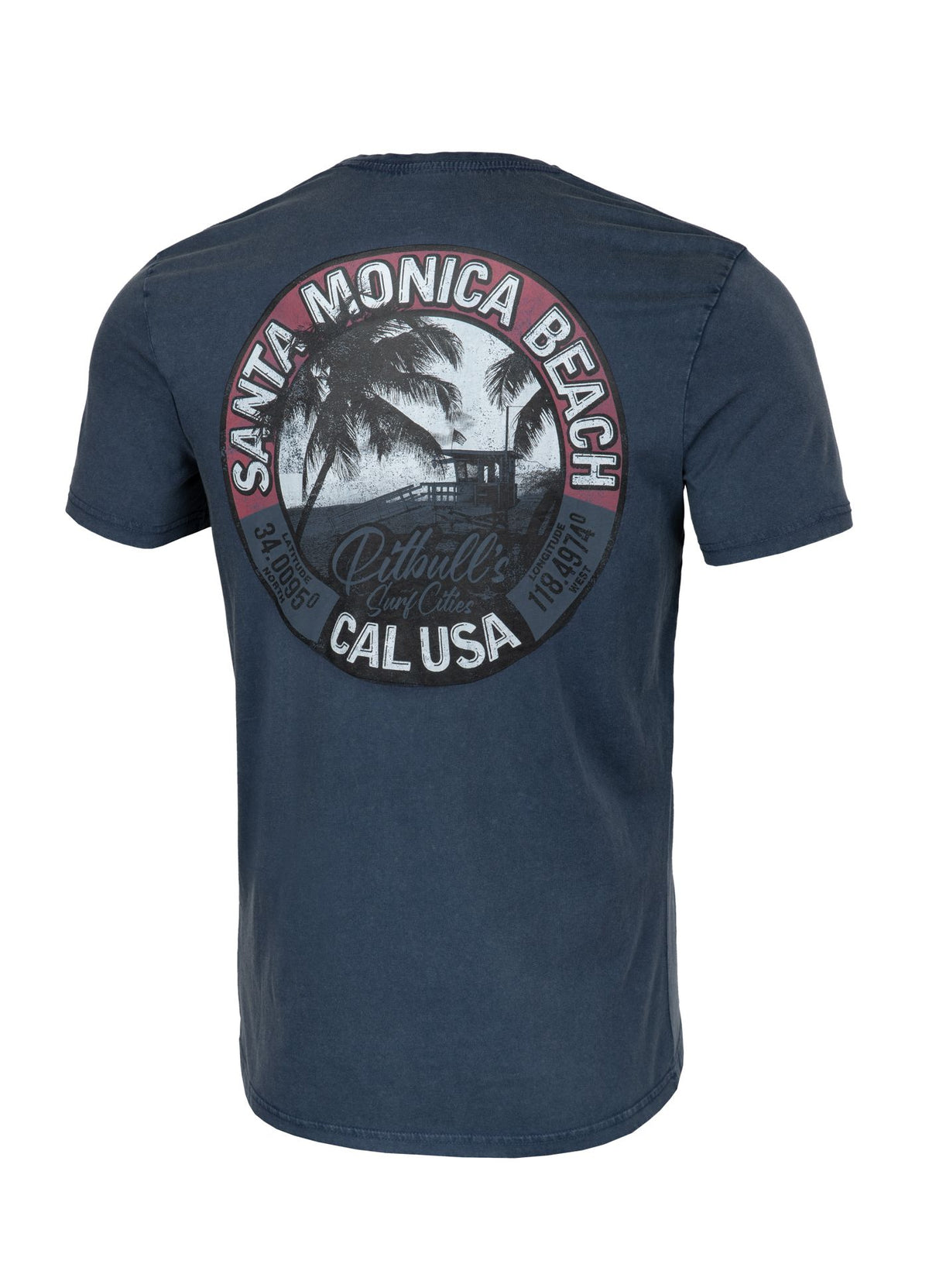 T-Shirt Denim Washed Oceanside - Marineblau