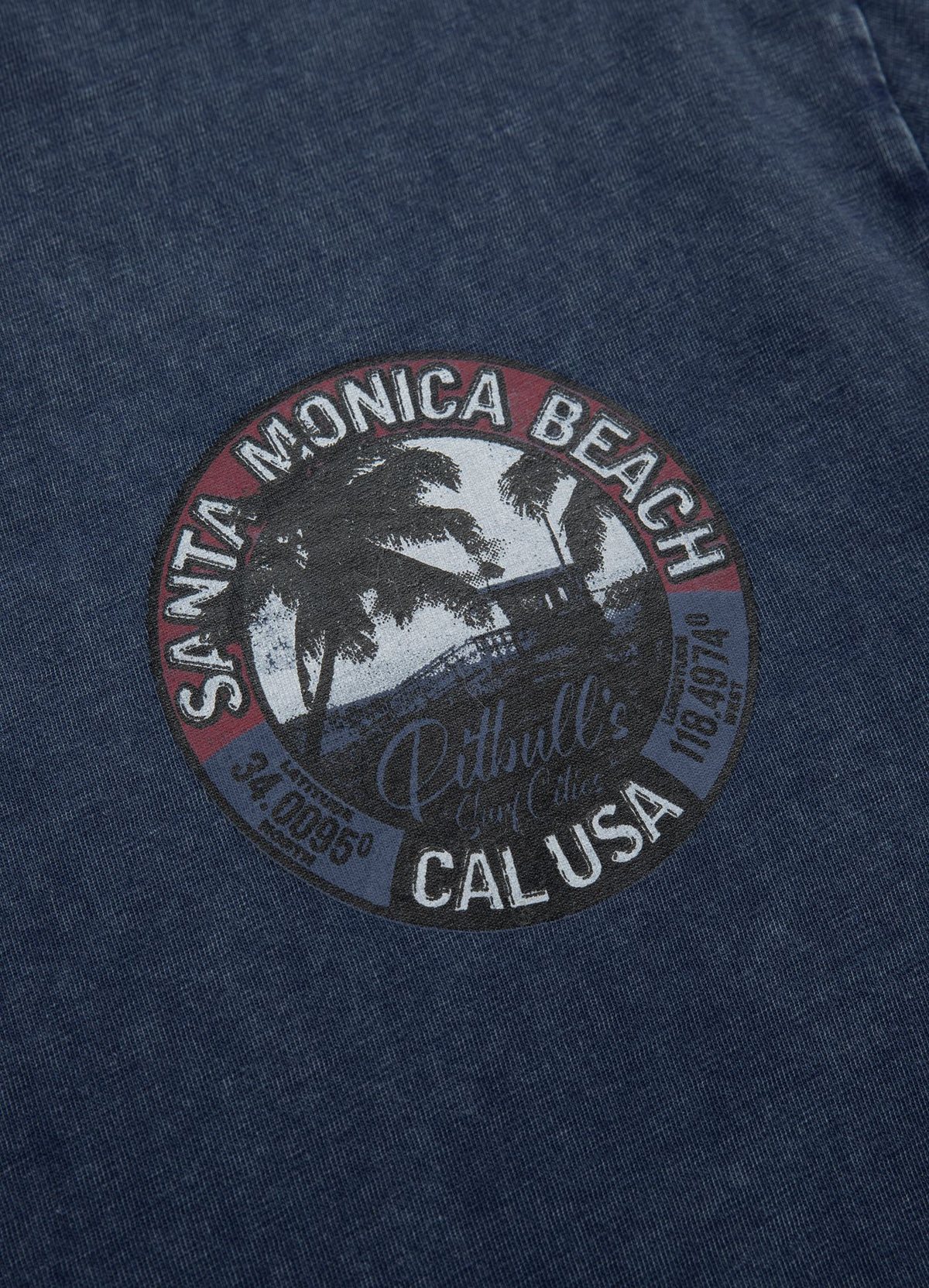 T-Shirt Denim Washed Oceanside - Marineblau