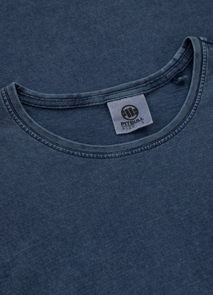 T-Shirt Denim Washed Oceanside - Marineblau