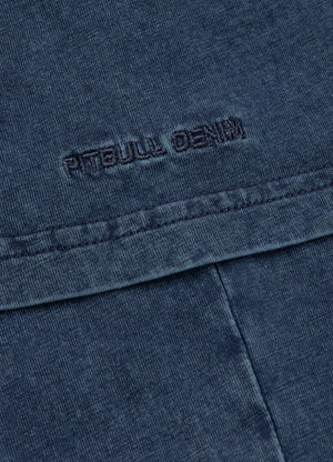 T-Shirt Denim Washed Oceanside - Marineblau