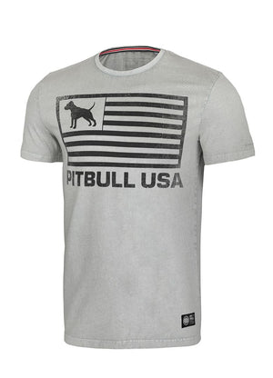 T-Shirt PITBULL USA Grau