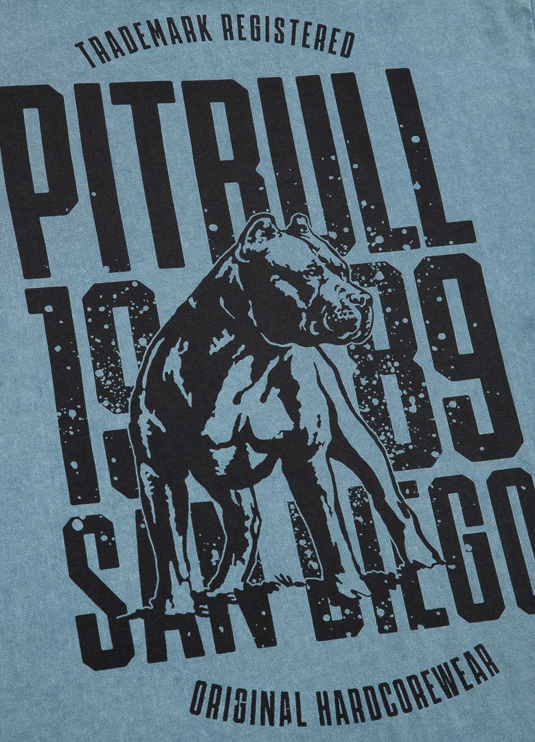 T-Shirt Denim Washed San Diego Hund