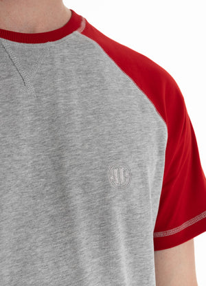 T-Shirt Garment Washed Raglan Small Logo - Pitbull.eu